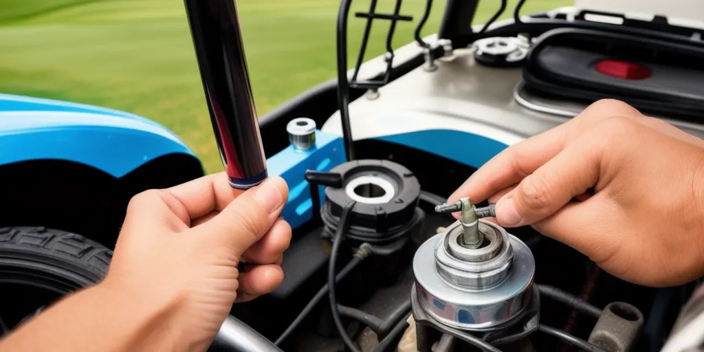 Gas Golf Cart Hesitates When Accelerating? 5 What should be checked if the spark plugs are causing a gas golf cart to hesitate?